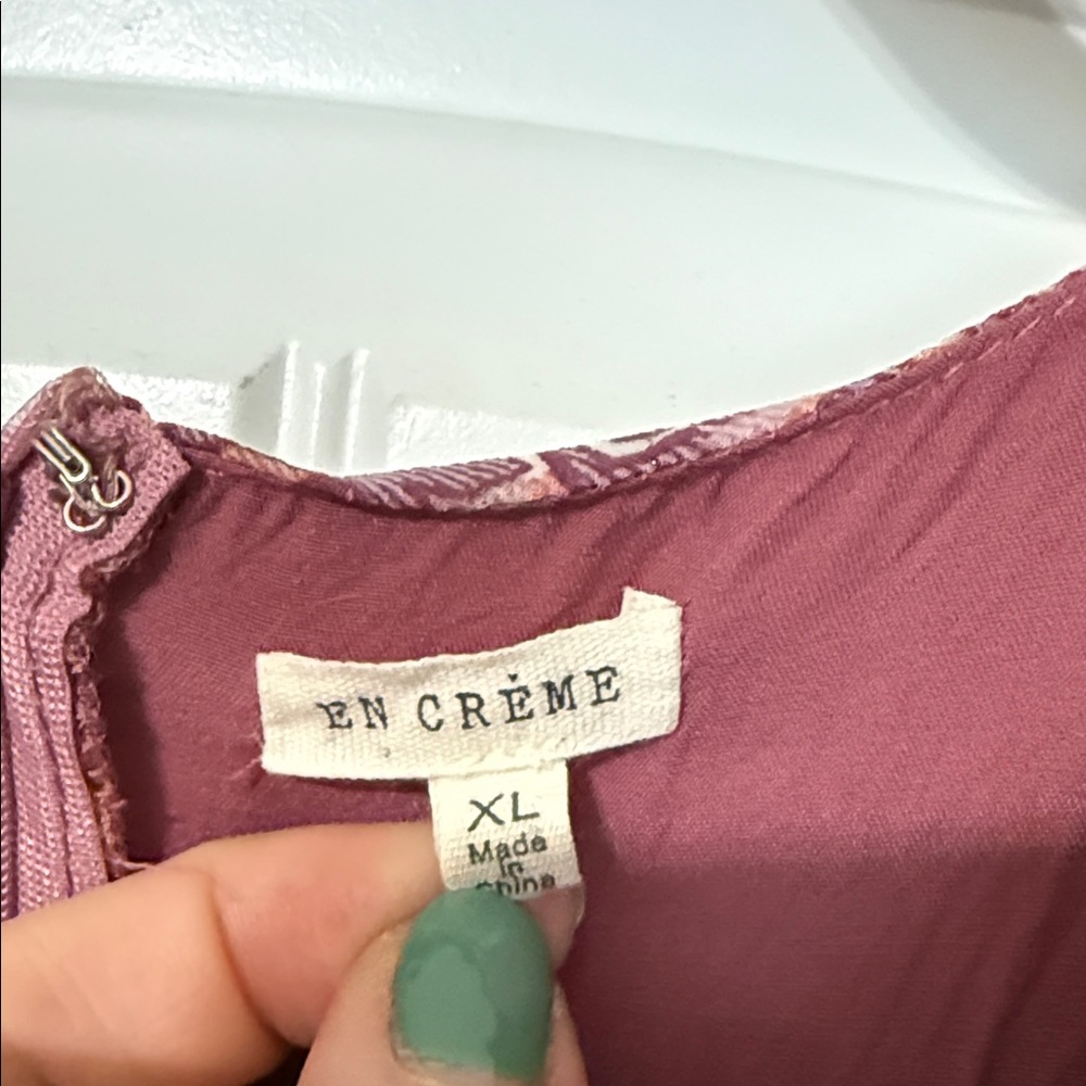 Vici Mauve Paisley Wrap Maxi Dress with Gold Accents - Picture 2 of 3